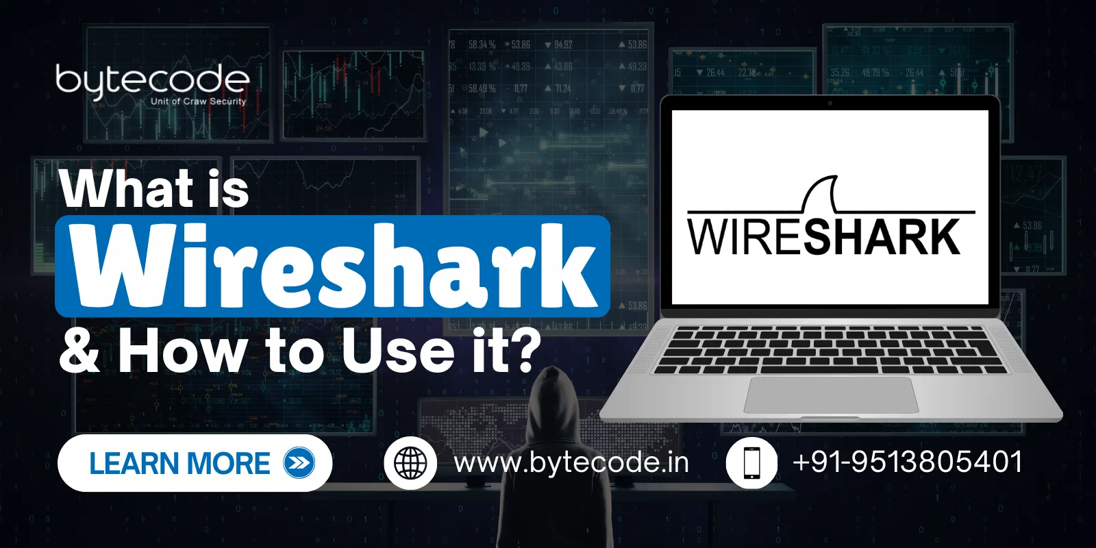 Wireshark guide image by Bytecode - Learn what Wireshark is and how to use it effectively