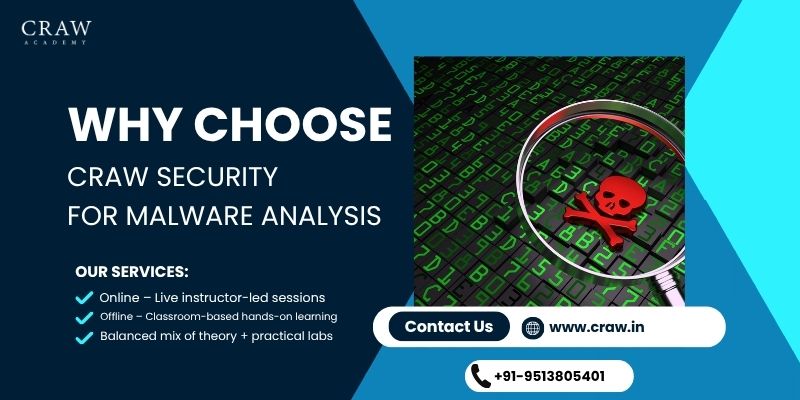 Why choose Craw Security for Malware Analysis Training & Certification in Delhi ?