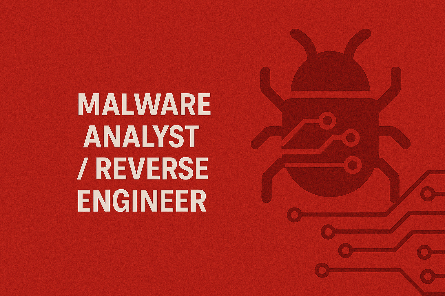 Malware Analyst Reverse Engineer